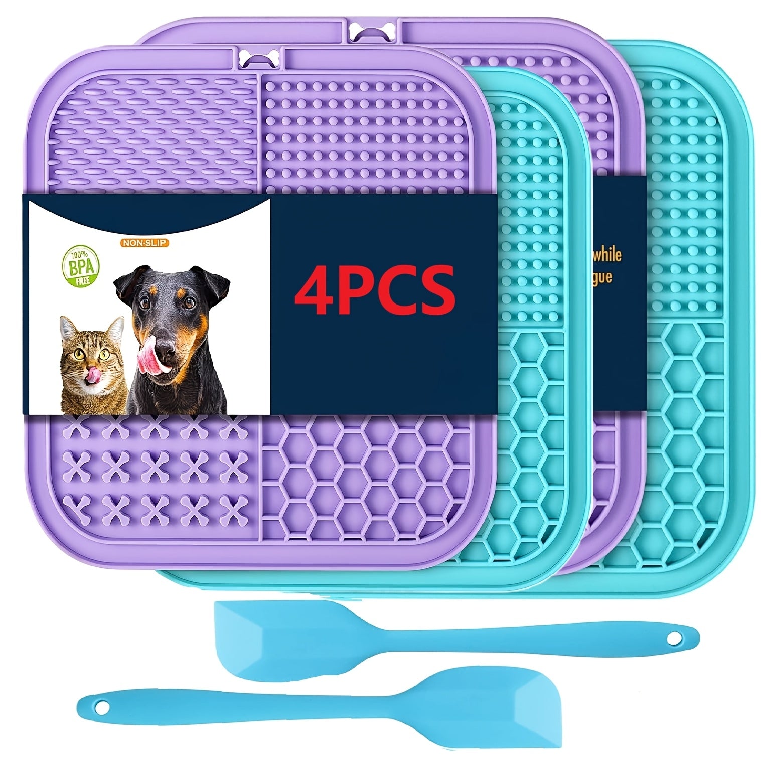 Dog & Cat Licking Mat with Suction Cups | Nadepot