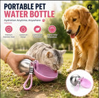Portable Dog Water Bottle Stainless Steel Leakproof