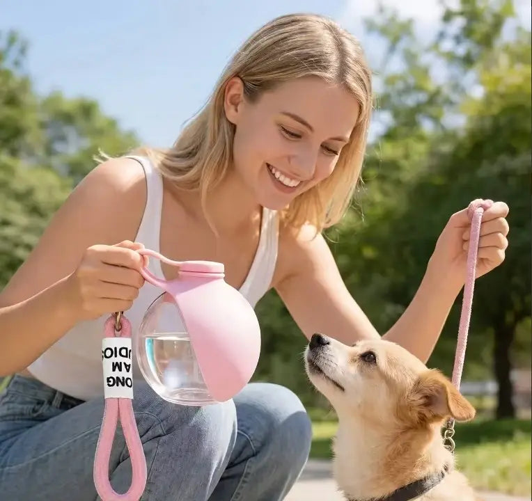 Portable Dog Water Bottle Stainless Steel Leakproof