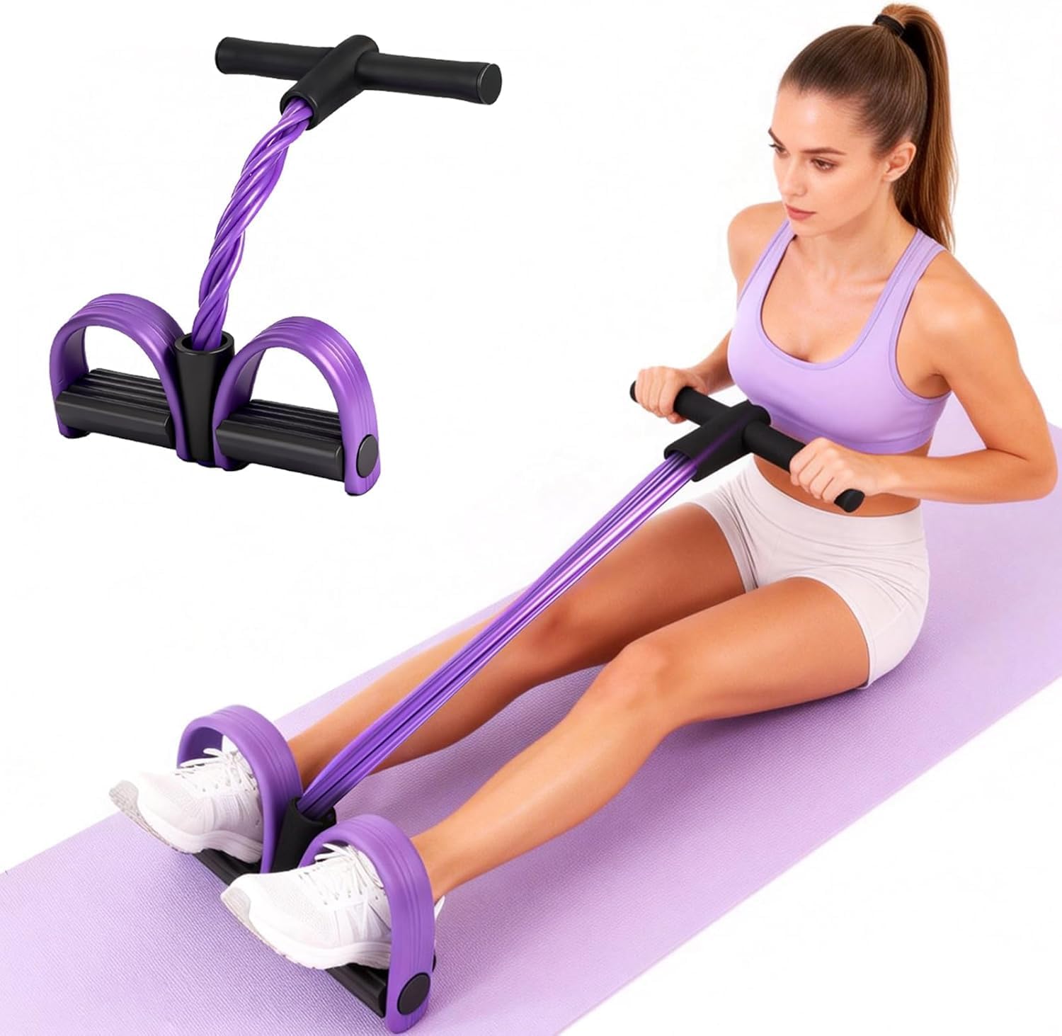 Multifunctional Resistance Bands | 6 Tube Fitness Resistance Band Full Body Home Workout & Stretching