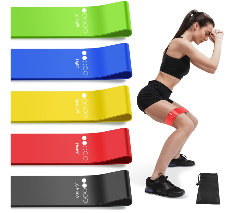 Resistance Bands for Working Out | 5-Pack Exercise Bands for Home Gym,Glute bands