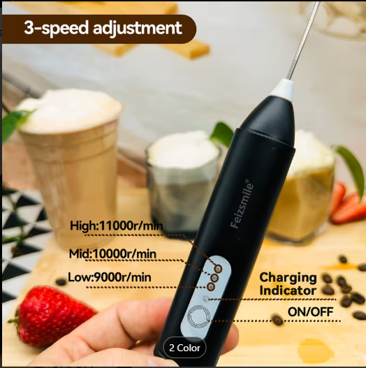 USB Rechargeable Milk Frother for Coffee | Nadepot
