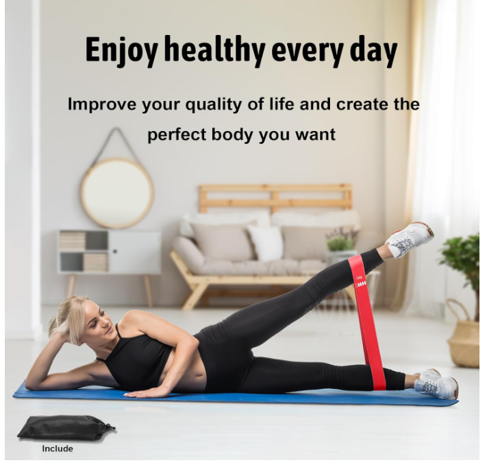 Resistance Bands for Working Out | 5-Pack Exercise Bands for Home Gym,Glute bands