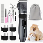 Professional Dog Grooming Kit – USB Rechargeable Pet Clippers with Ceramic Blades for Dogs & Cats