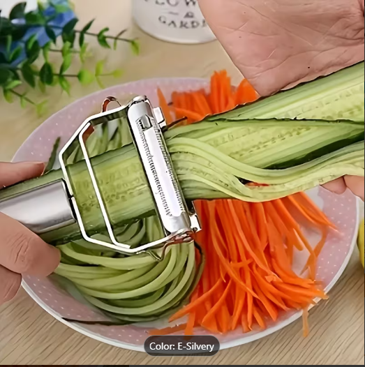Stainless Steel Vegetable Peeler & Julienne Slicer | Nadepot
