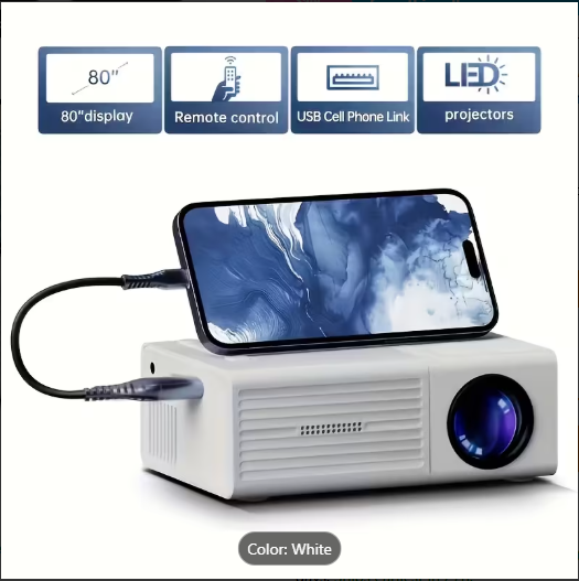 Mini Portable HD Projector with 4K Support | Nadepot