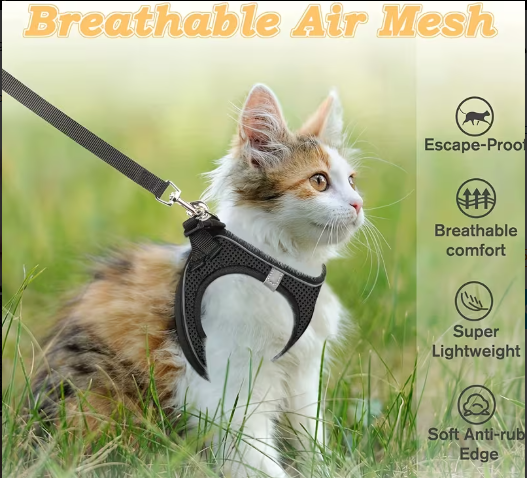 Escape-Proof Cat Harness & Leash Set | Nadepot