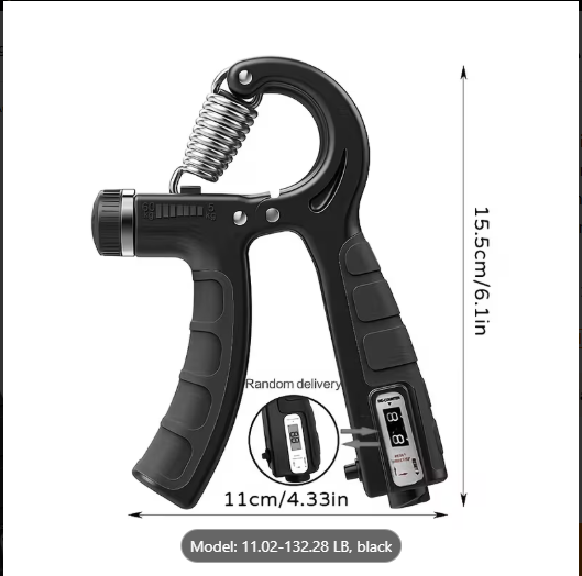 Heavy Duty Adjustable Hand Gripper 5–60kg/10–100kg – Forearm Strength Trainer