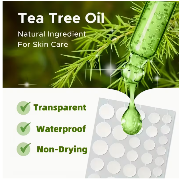 200PCS Hydrocolloid Pimple Patches – Salicylic Acid Acne Stickers with Tea Tree & Calendula Oil