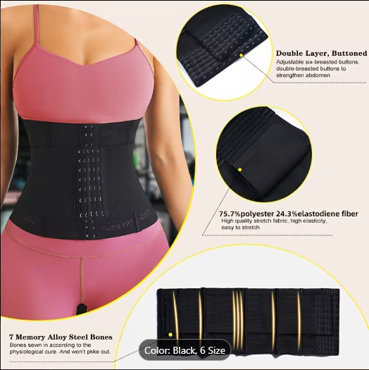 Women Waist Trainer Body Shaper – Double Tummy Control Belt