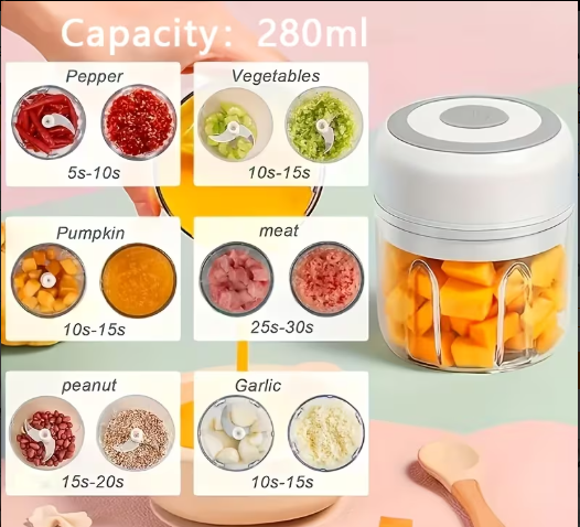 Electric Garlic Crusher & Mini Food Chopper | Nadepot