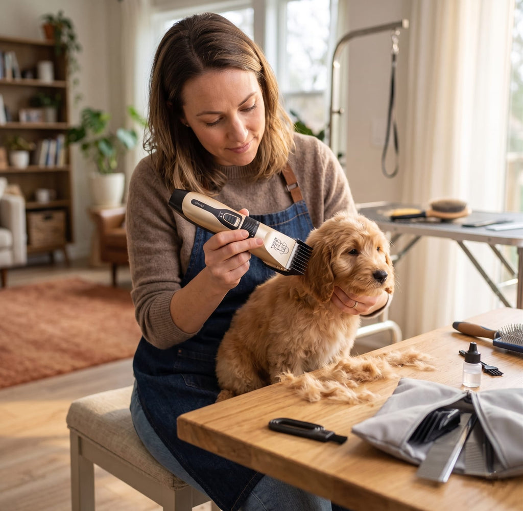 Professional Dog Grooming Kit – USB Rechargeable Pet Clippers with Ceramic Blades for Dogs & Cats