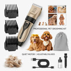 Dog Grooming Clippers Kit for Dogs & Cats