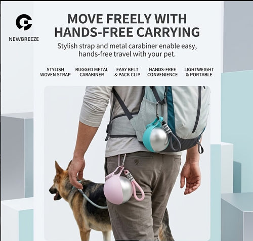 Portable Dog Water Bottle Stainless Steel Leakproof Travel Dispenser