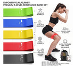 Resistance Bands for Working Out | 5-Pack Exercise Bands for Home Gym,Glute bands
