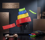 Resistance Bands for Working Out | 5-Pack Exercise Bands for Home Gym,Glute bands