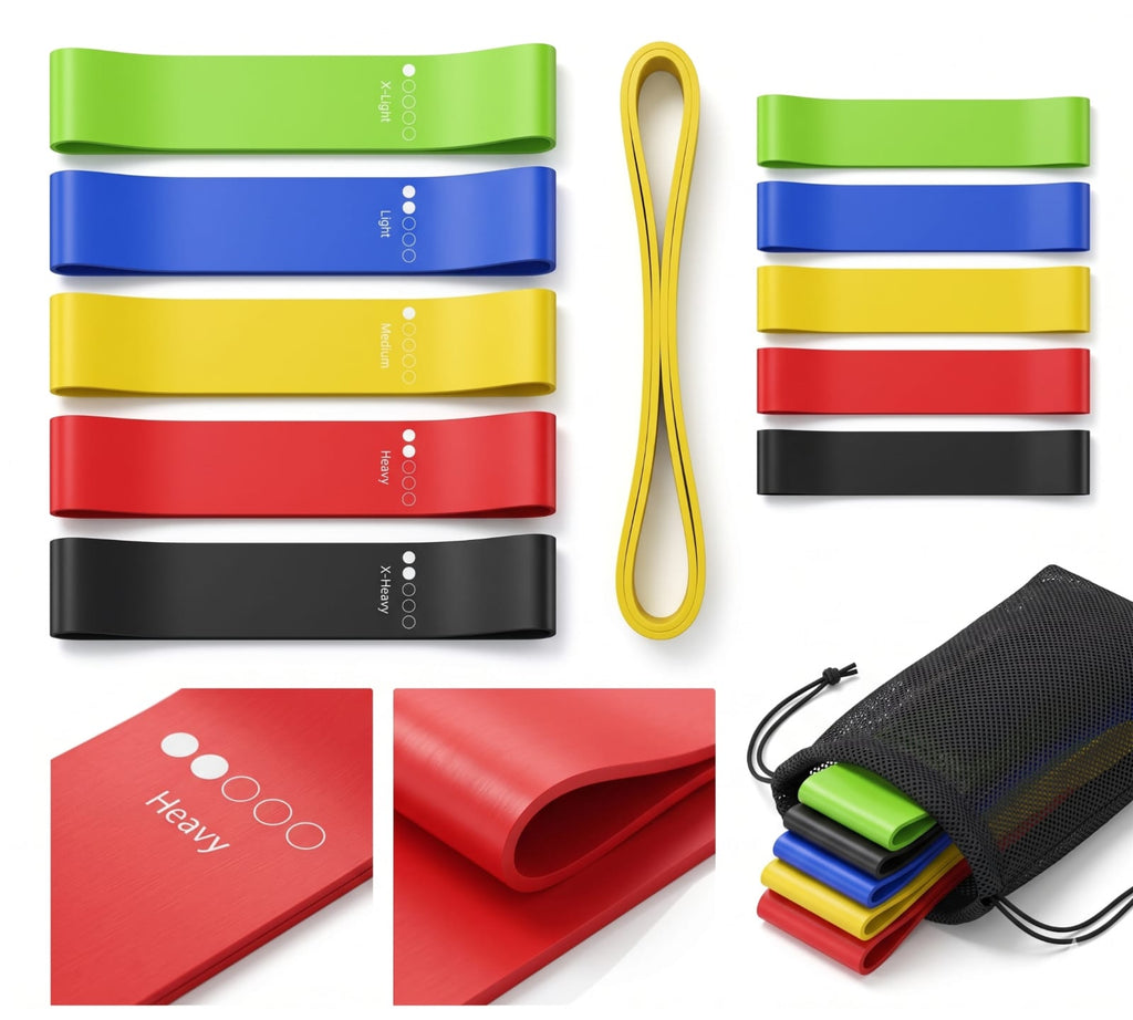 Resistance Bands for Working Out | 5-Pack Exercise Bands for Home Gym,Glute bands