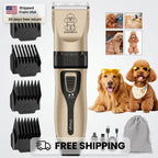 Professional Dog Grooming Kit – USB Rechargeable Pet Clippers with Ceramic Blades for Dogs & Cats