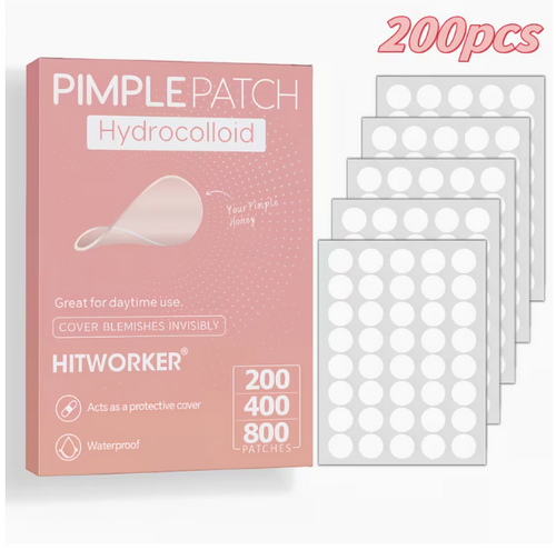 200pcs hydrocolloid pimple patches with salicylic acid tea tree oil and calendula oil